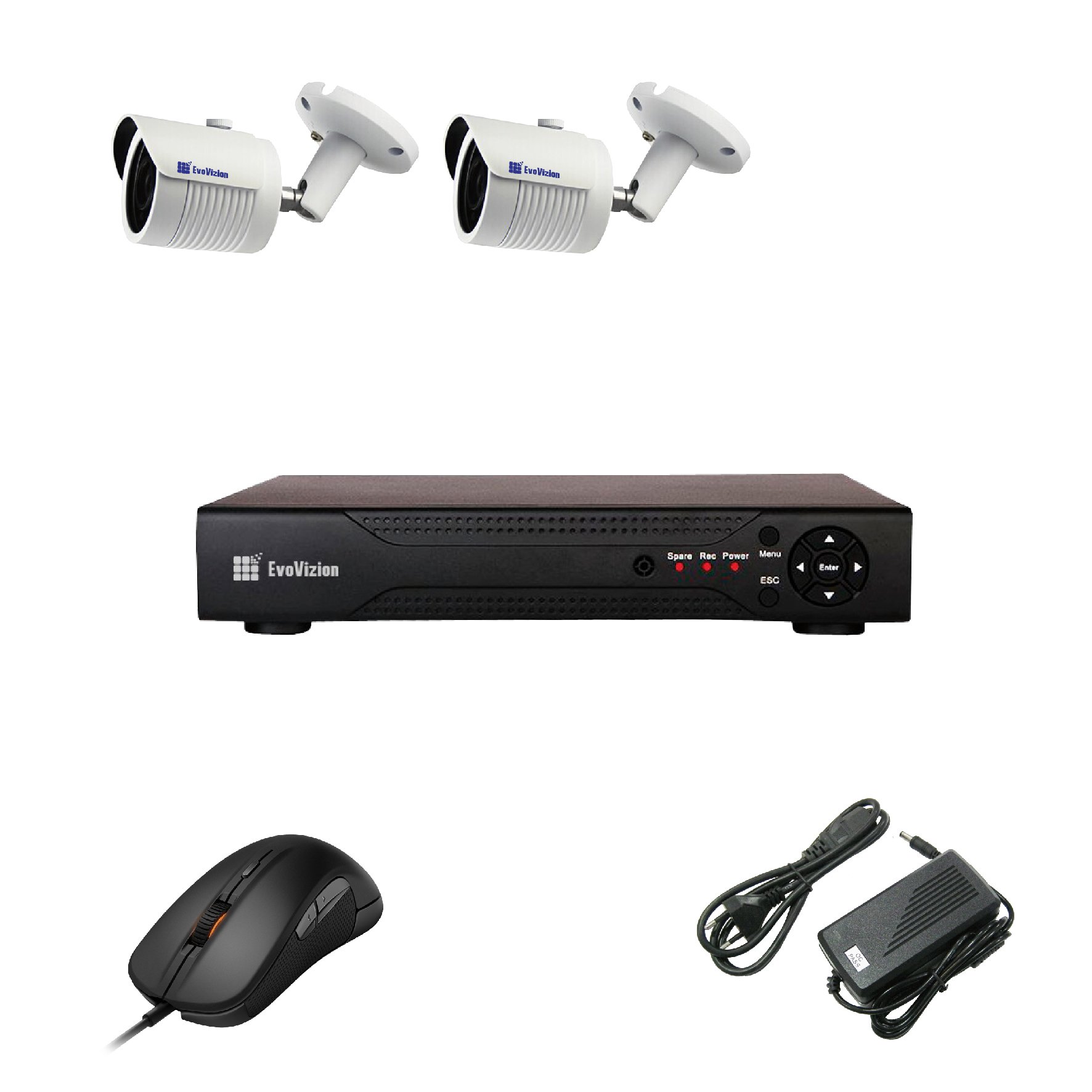 Комплект ip видеонаблюдения EvoVizion IP-2OUT-130